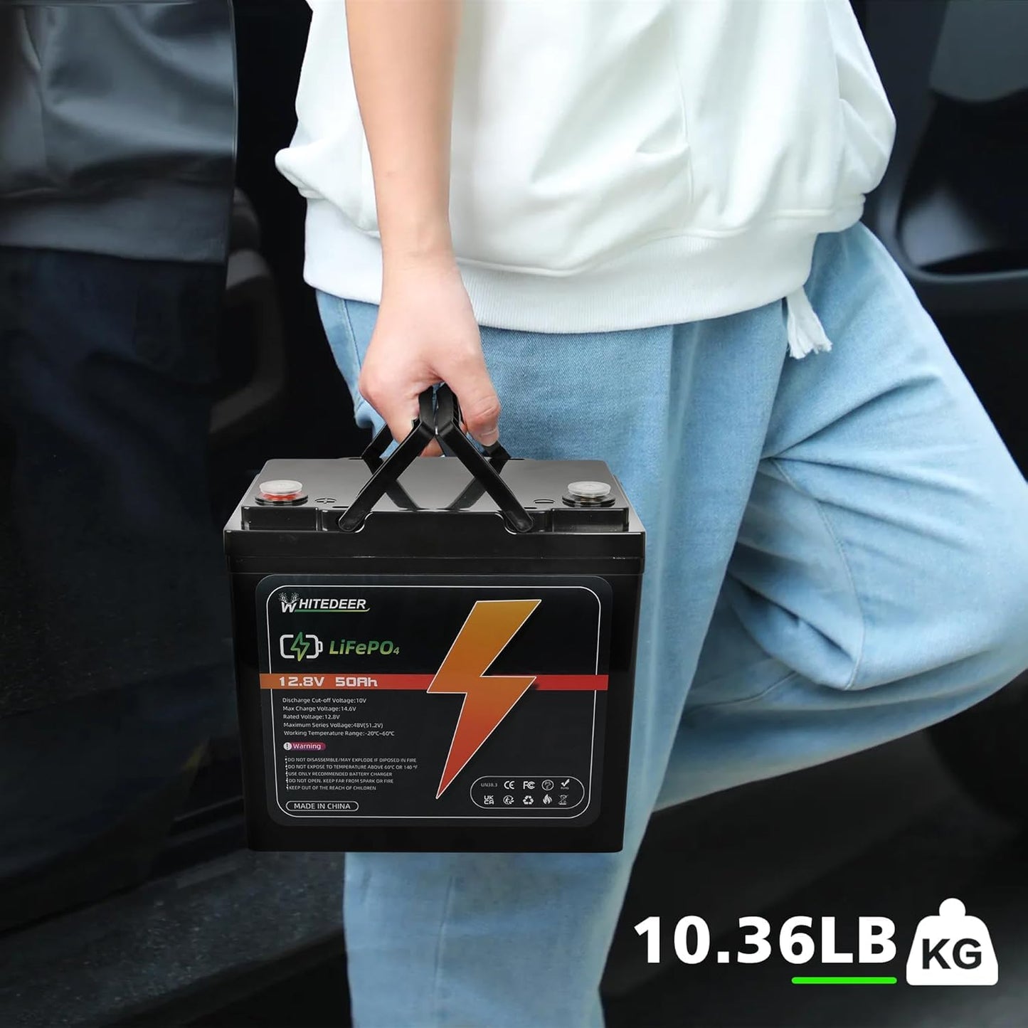 12V 50Ah LiFePO4 Battery 50A Deep Cycles BMS Rechargeable Lithium Battery