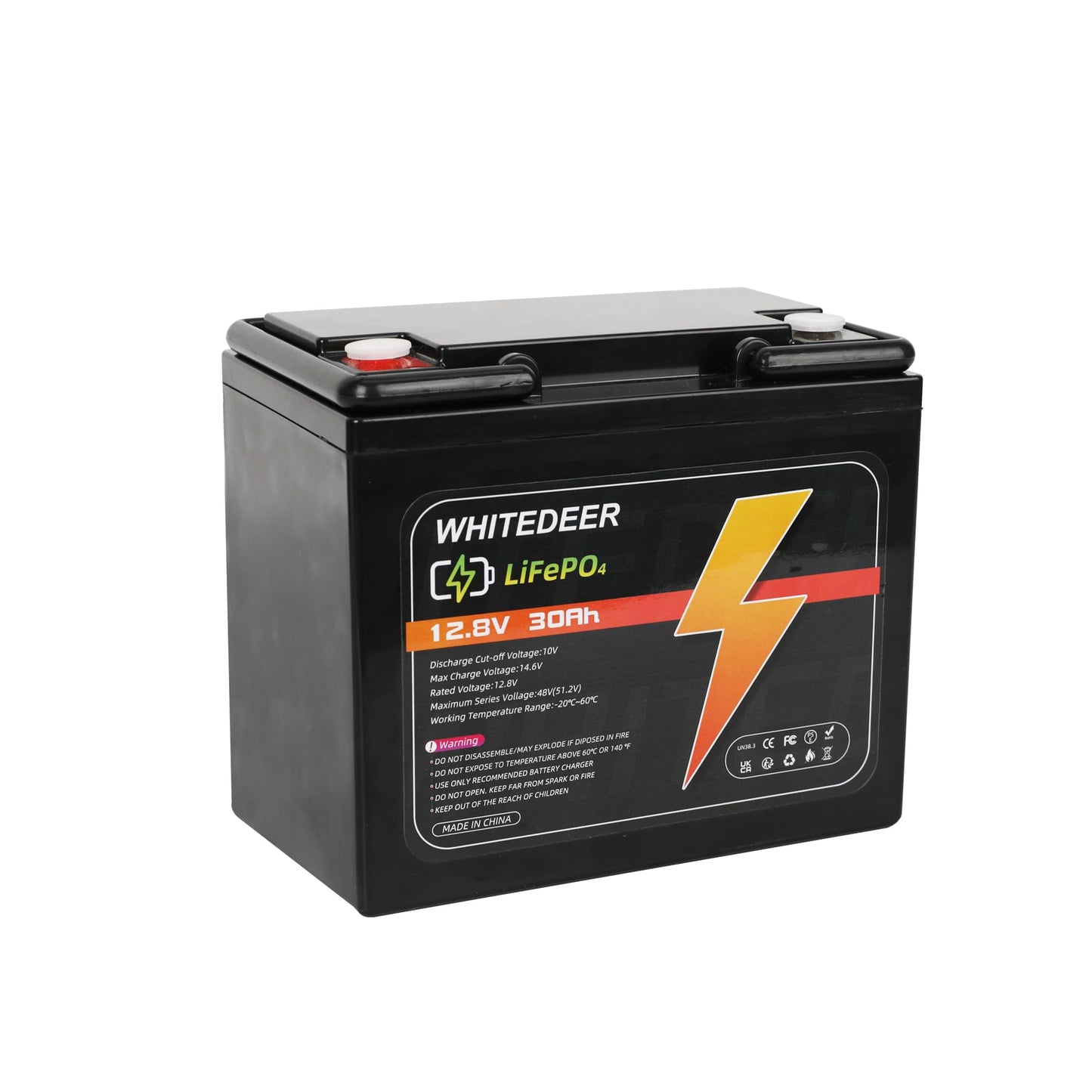 12V 30Ah LiFePO4 Battery 30A Deep Cycles BMS Rechargeable Lithium Battery