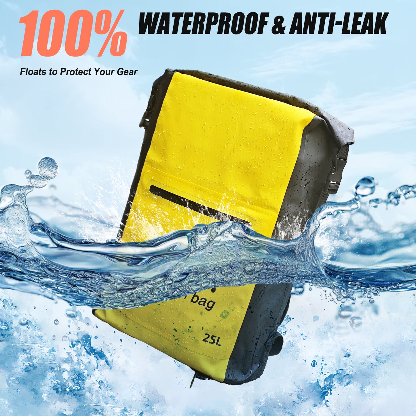 SUDOO 25L Waterproof Dry Bag Backpack