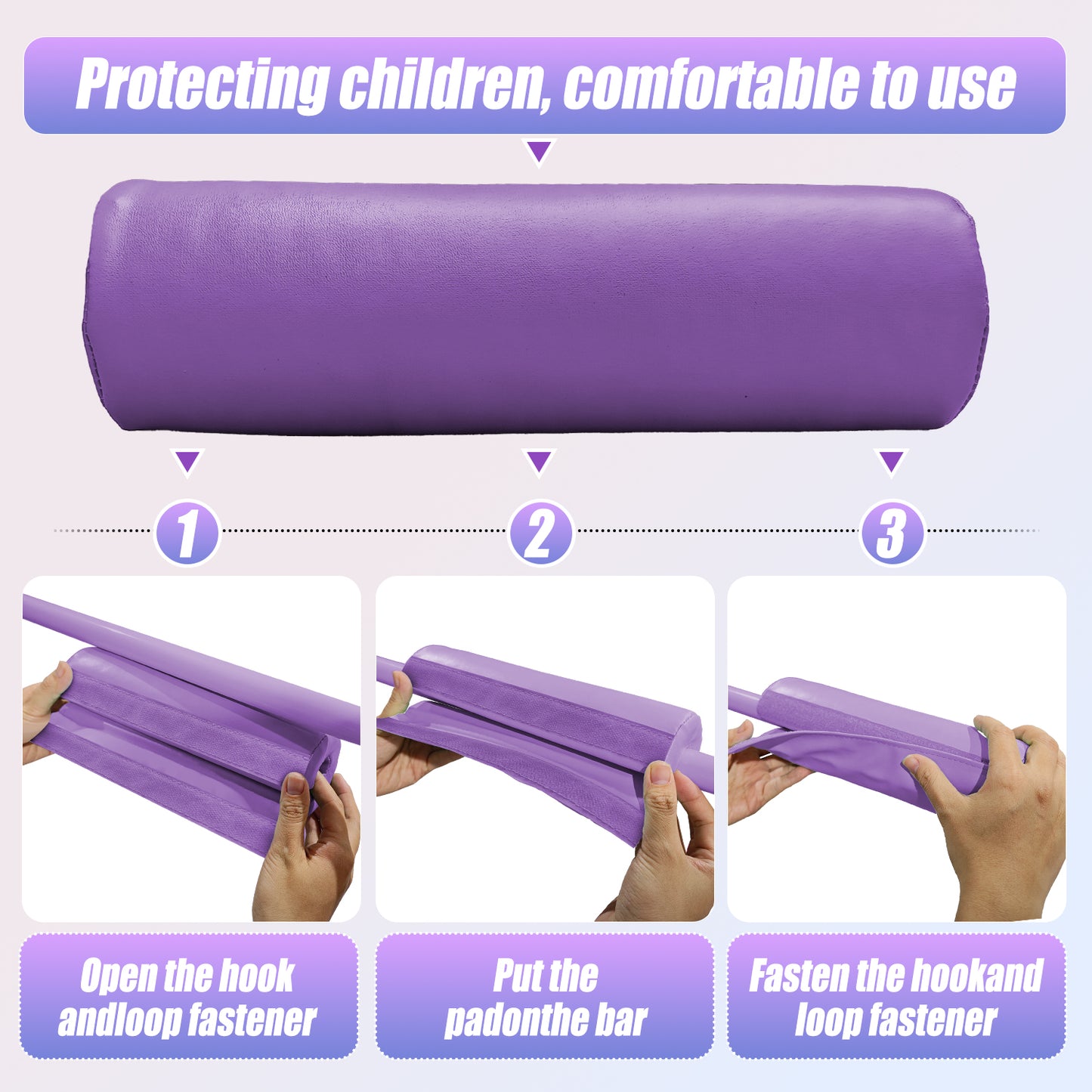 SUDOO Folding Gymnastics Bar for Kids Adjustable Height Home Expandable Horizontal Gymnastic