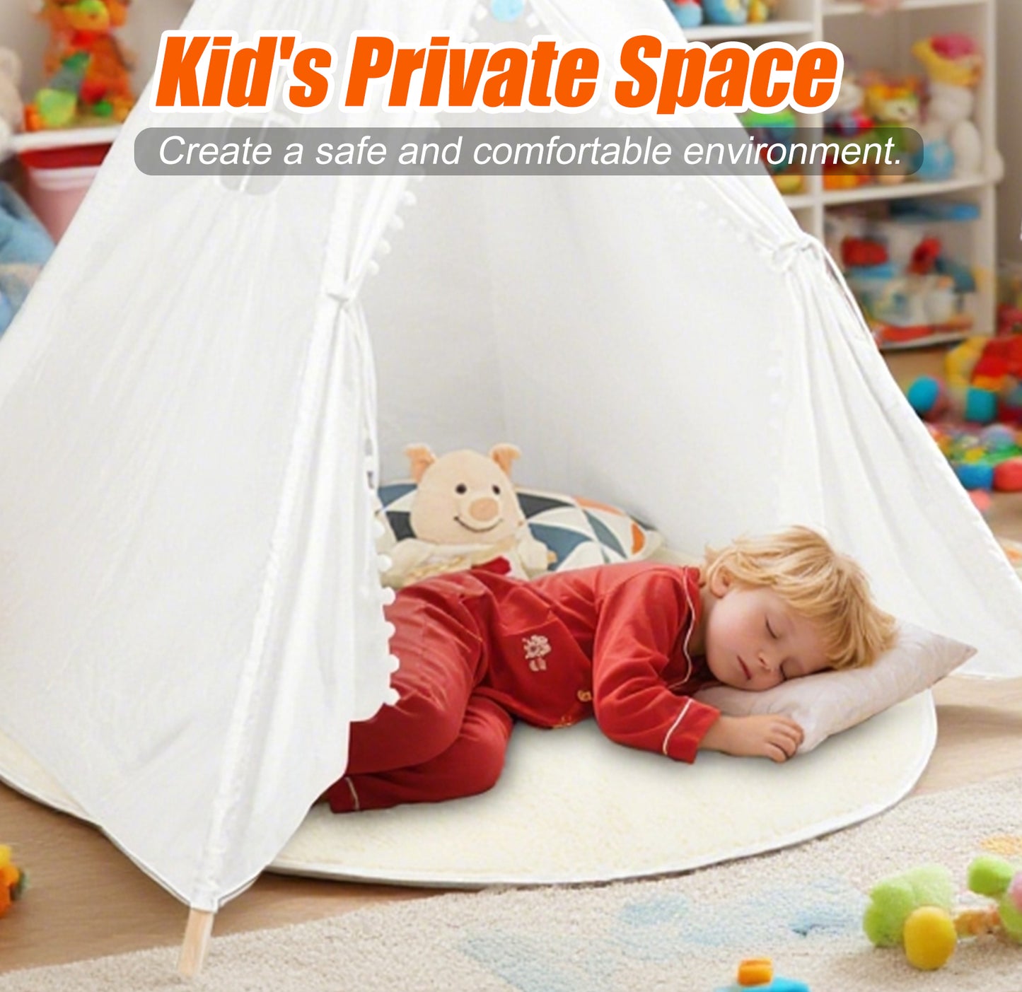 Triclicks Kids Teepee Play Tent Indian Children Wigwam Tipi Play House