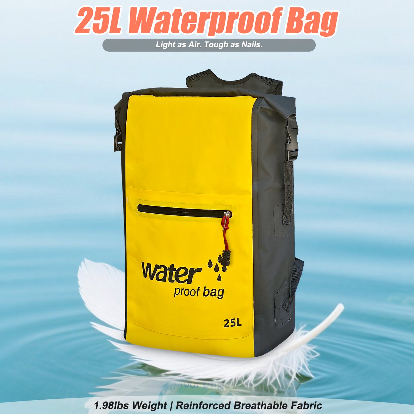 SUDOO 25L Waterproof Dry Bag Backpack