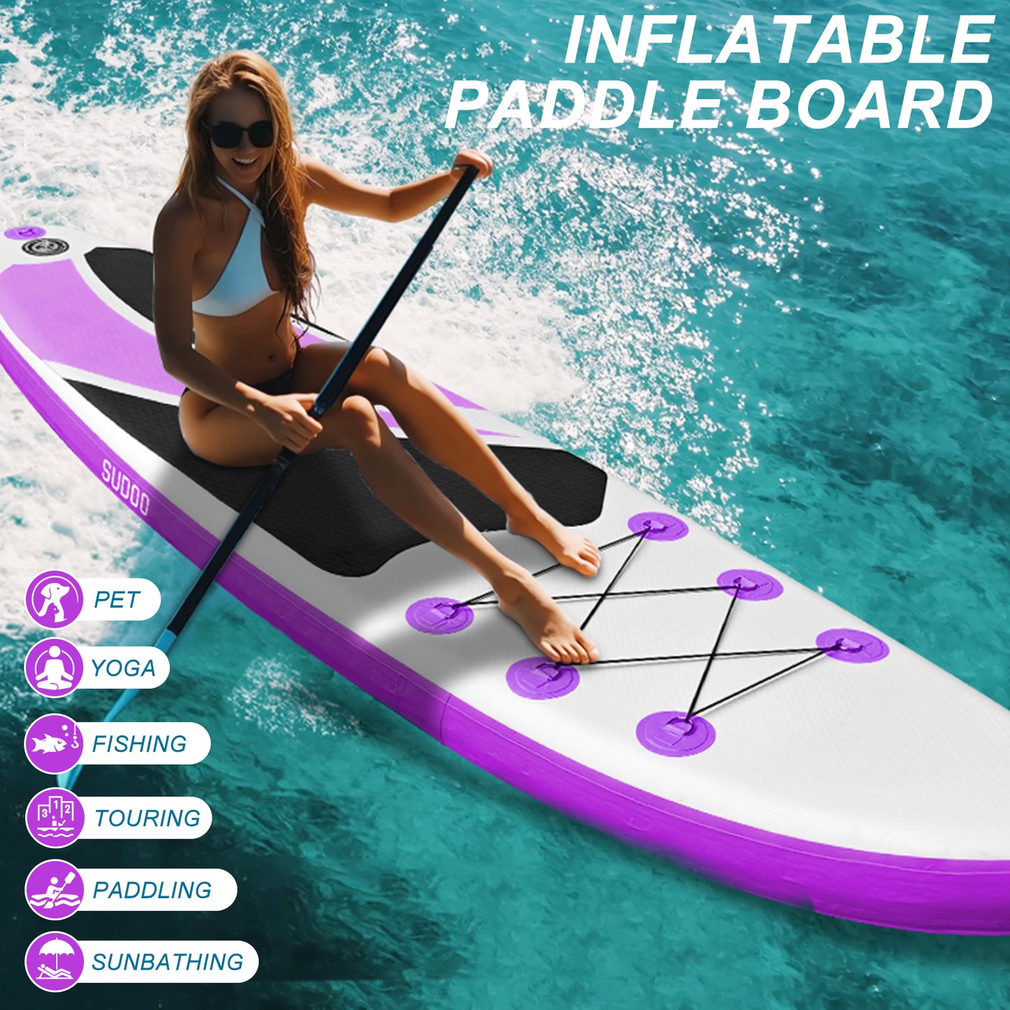 Sudoo All-Round 10' Inflatable Stand Up Paddle Board