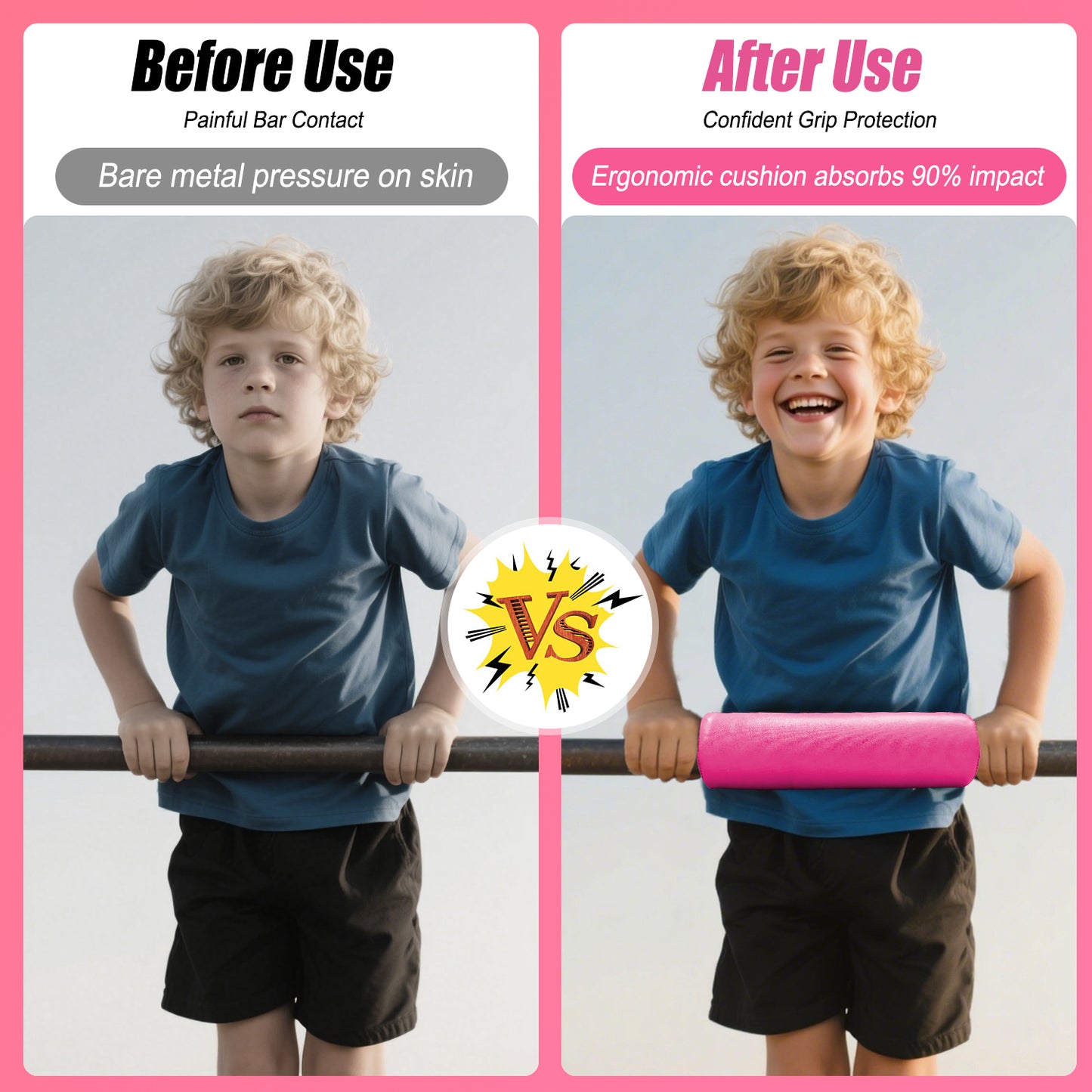 Triclicks Gymnastics Bar Pad - Foam Protective Sleeve for Parallel Bars, Uneven Bars, Horizontal Bars & Ballet Bars