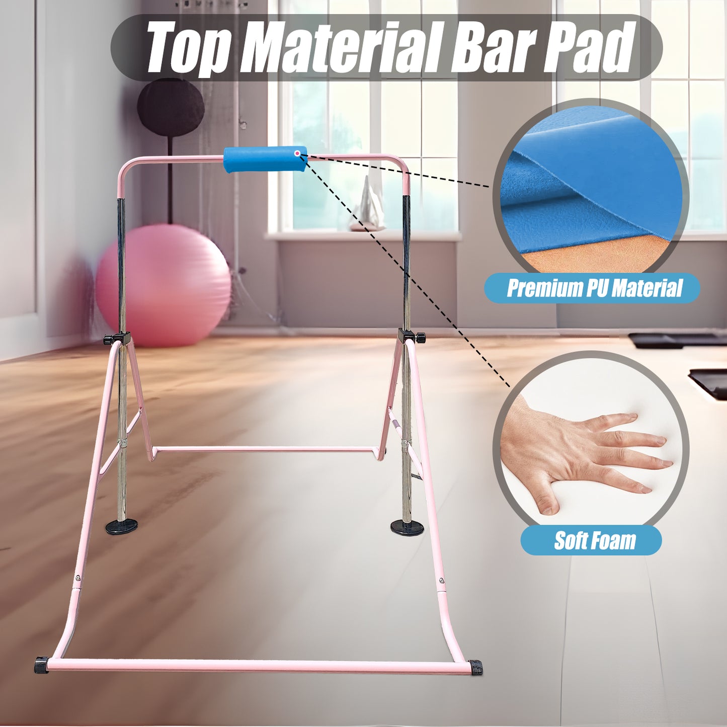 Triclicks Gymnastics Bar Pad - Foam Protective Sleeve for Parallel Bars, Uneven Bars, Horizontal Bars & Ballet Bars