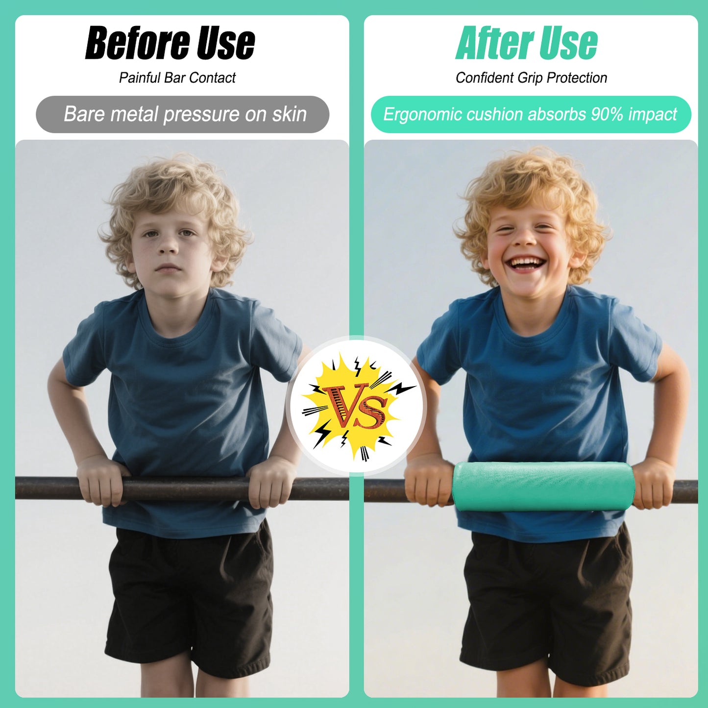 Triclicks Gymnastics Bar Pad - Foam Protective Sleeve for Parallel Bars, Uneven Bars, Horizontal Bars & Ballet Bars