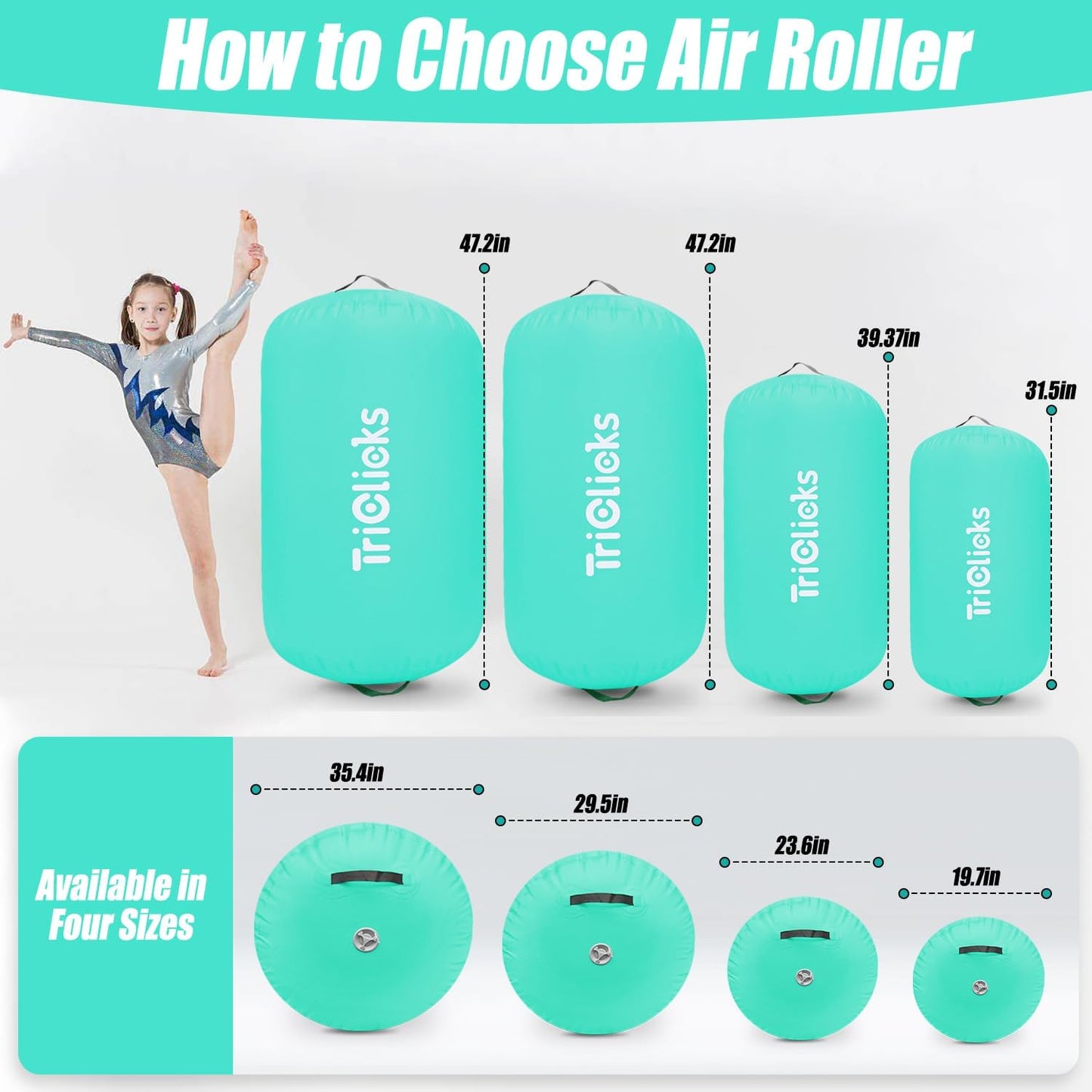 Triclicks Inflatable Air Roller