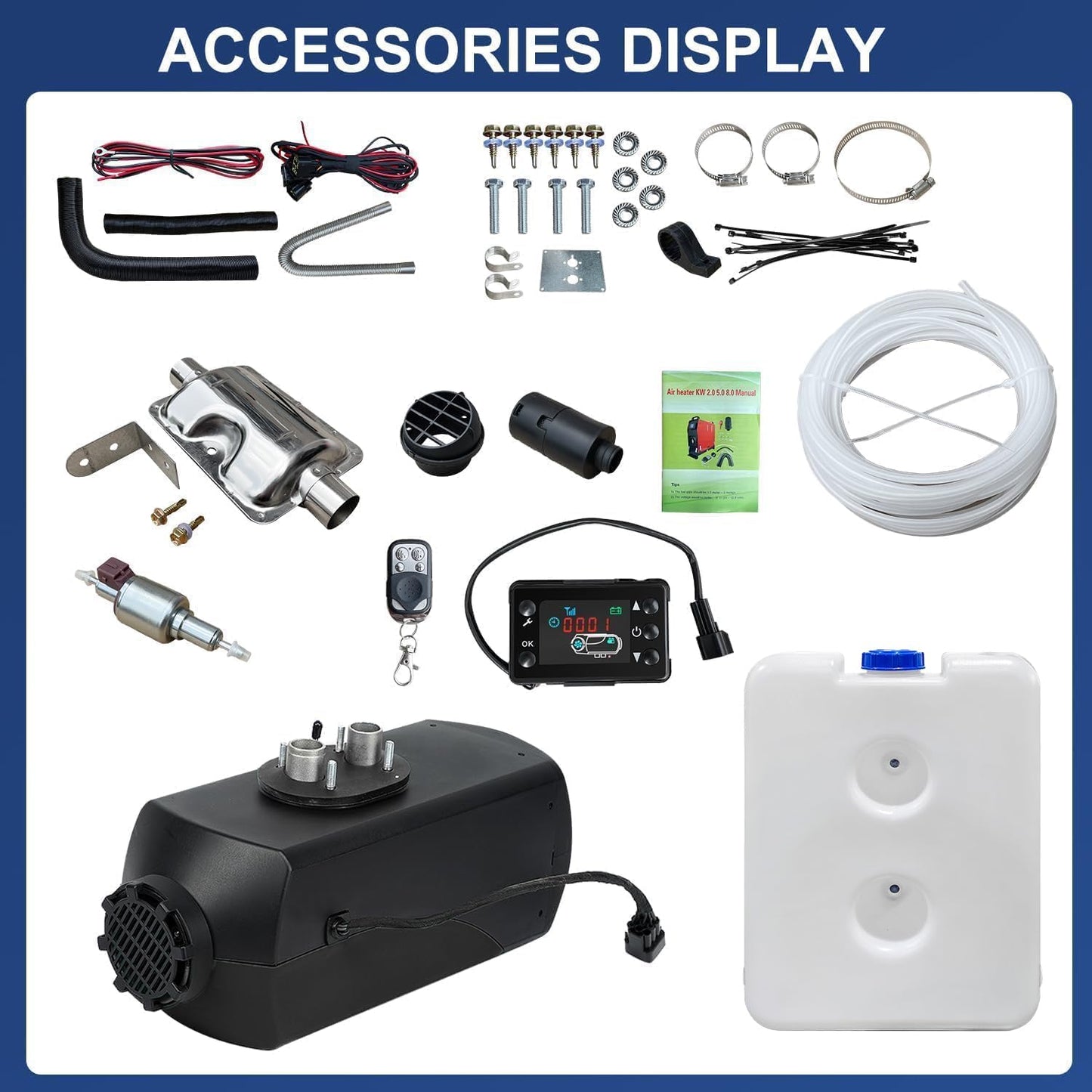 Triclicks Diesel Air Heater 12V 5KW Parking Heater Diesel