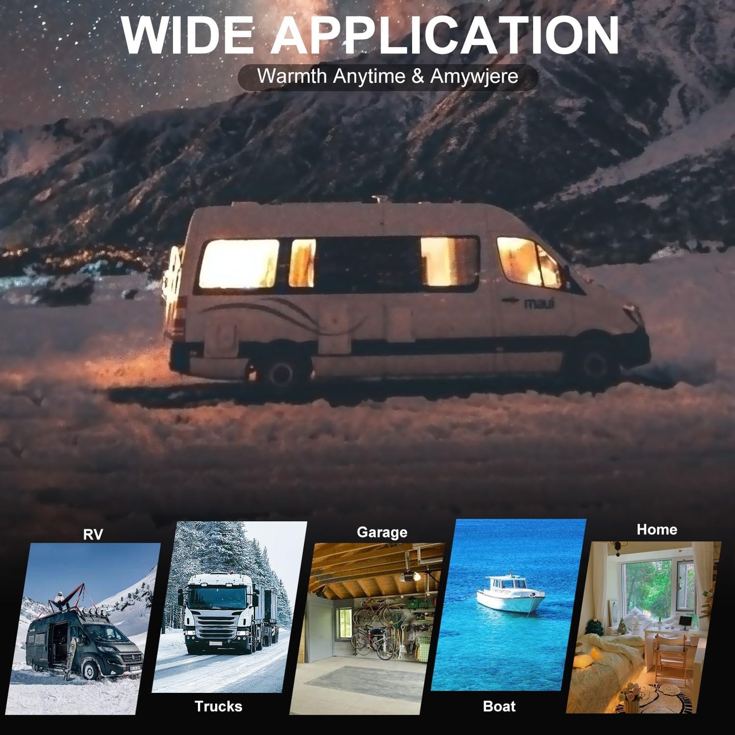 Triclicks Diesel Air Heater 12V 5KW Parking Heater Diesel