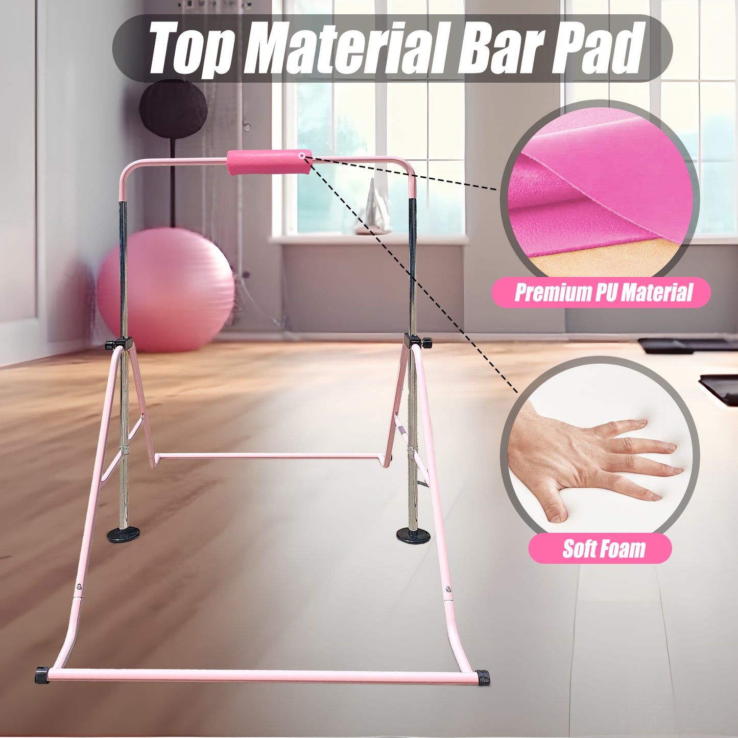 Triclicks Gymnastics Bar Pad - Foam Protective Sleeve for Parallel Bars, Uneven Bars, Horizontal Bars & Ballet Bars
