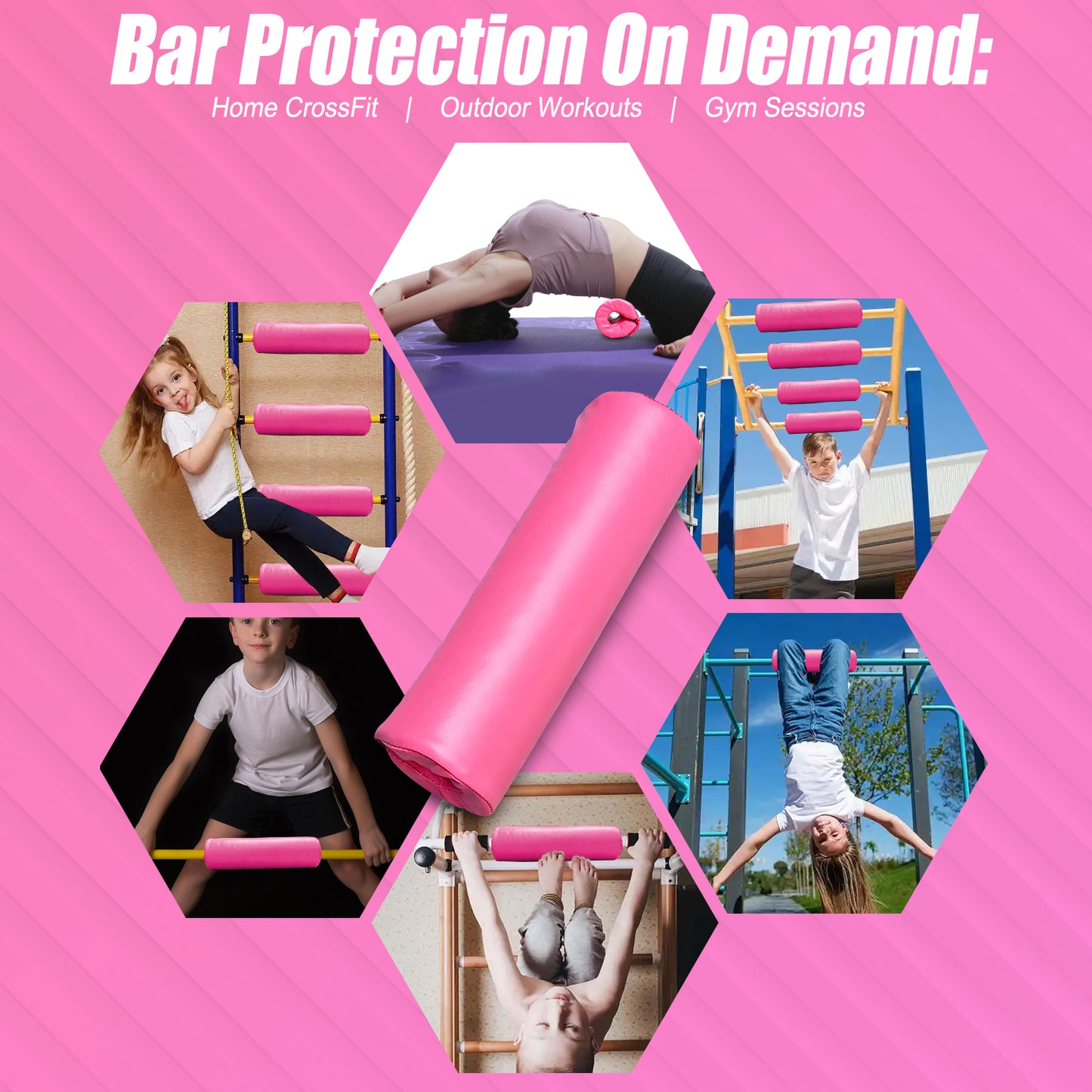 Triclicks Gymnastics Bar Pad - Foam Protective Sleeve for Parallel Bars, Uneven Bars, Horizontal Bars & Ballet Bars