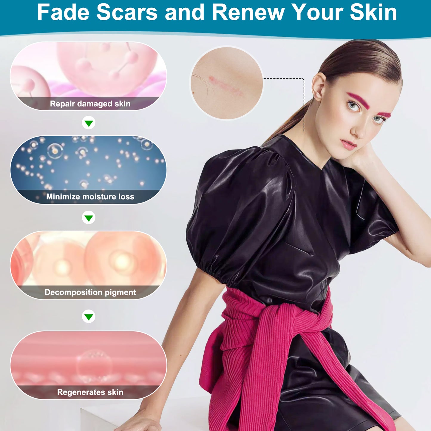 Scar Cream, Silicone Scar Gel, Advanced Scar Gel