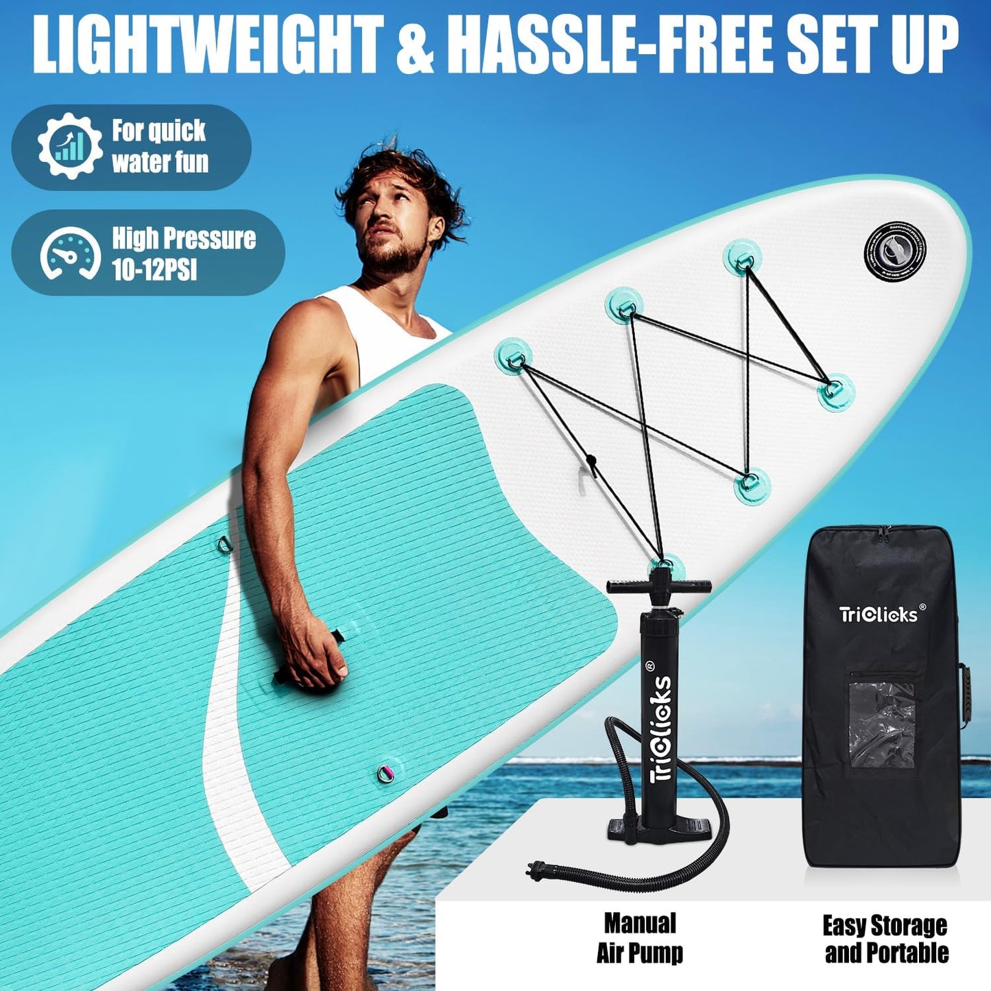 All-Round 10' Inflatable Stand Up Paddle Board