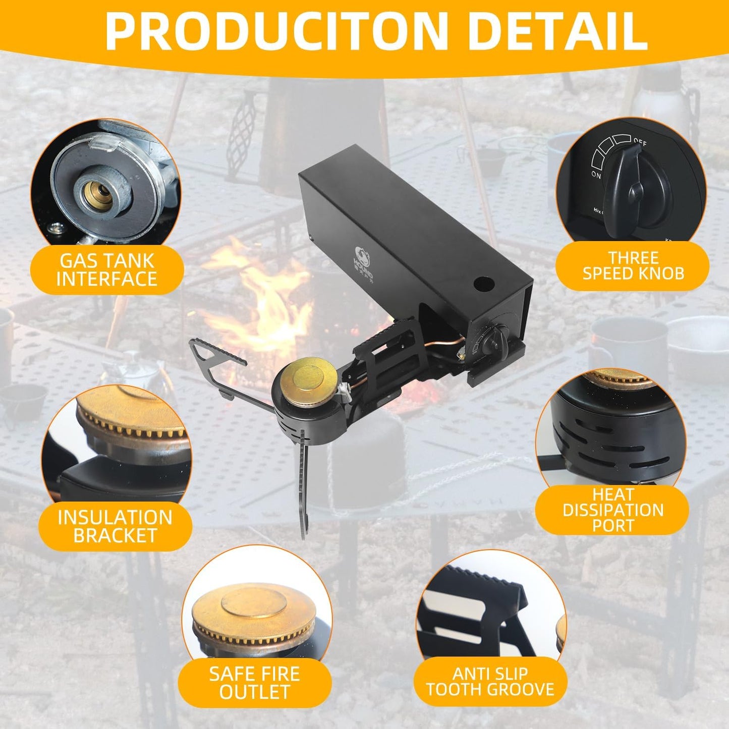 Camping Stove Foldable Portable Grill Stove