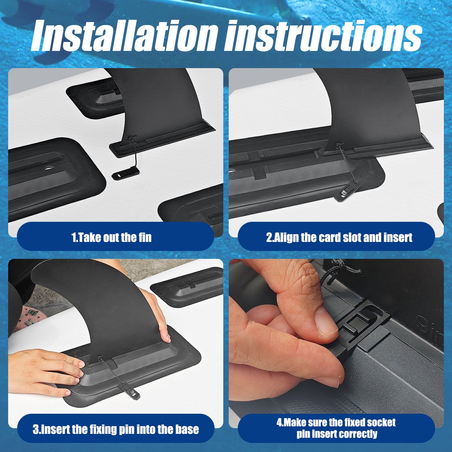 9" Removable SUP Center Fin