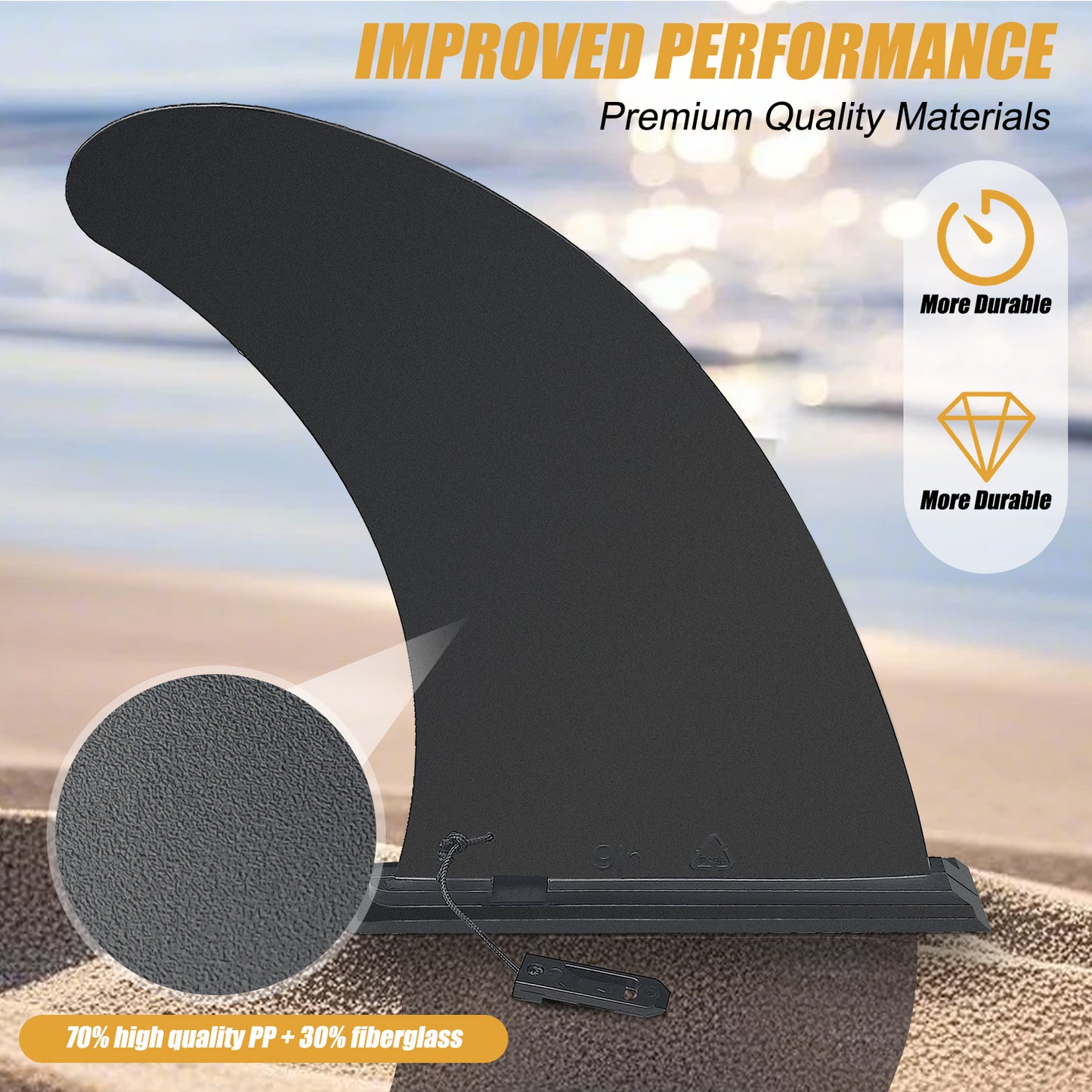 9" Removable SUP Center Fin