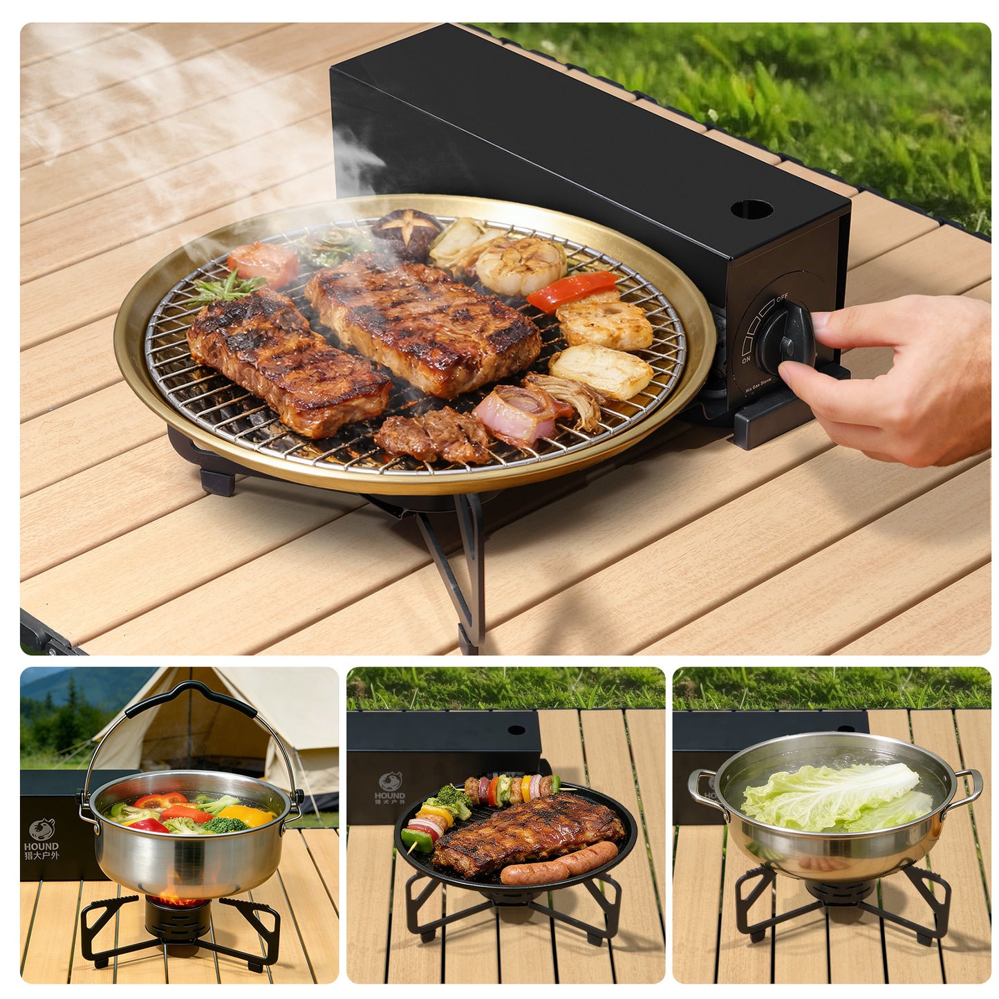 Camping Stove Foldable Portable Grill Stove