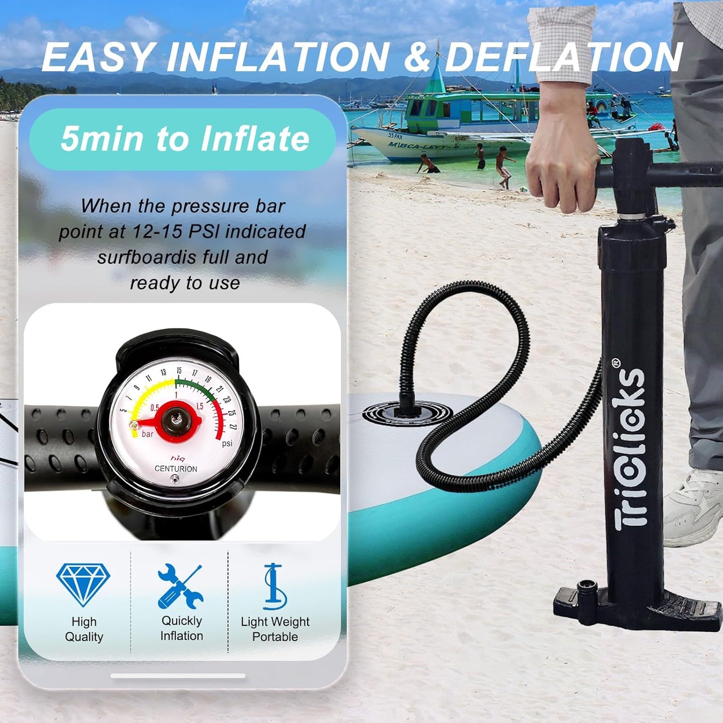 All-Round 10' Inflatable Stand Up Paddle Board