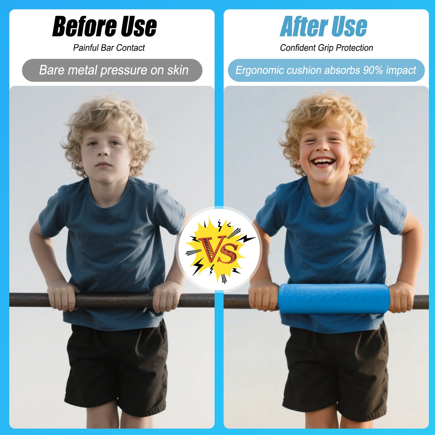 Triclicks Gymnastics Bar Pad - Foam Protective Sleeve for Parallel Bars, Uneven Bars, Horizontal Bars & Ballet Bars