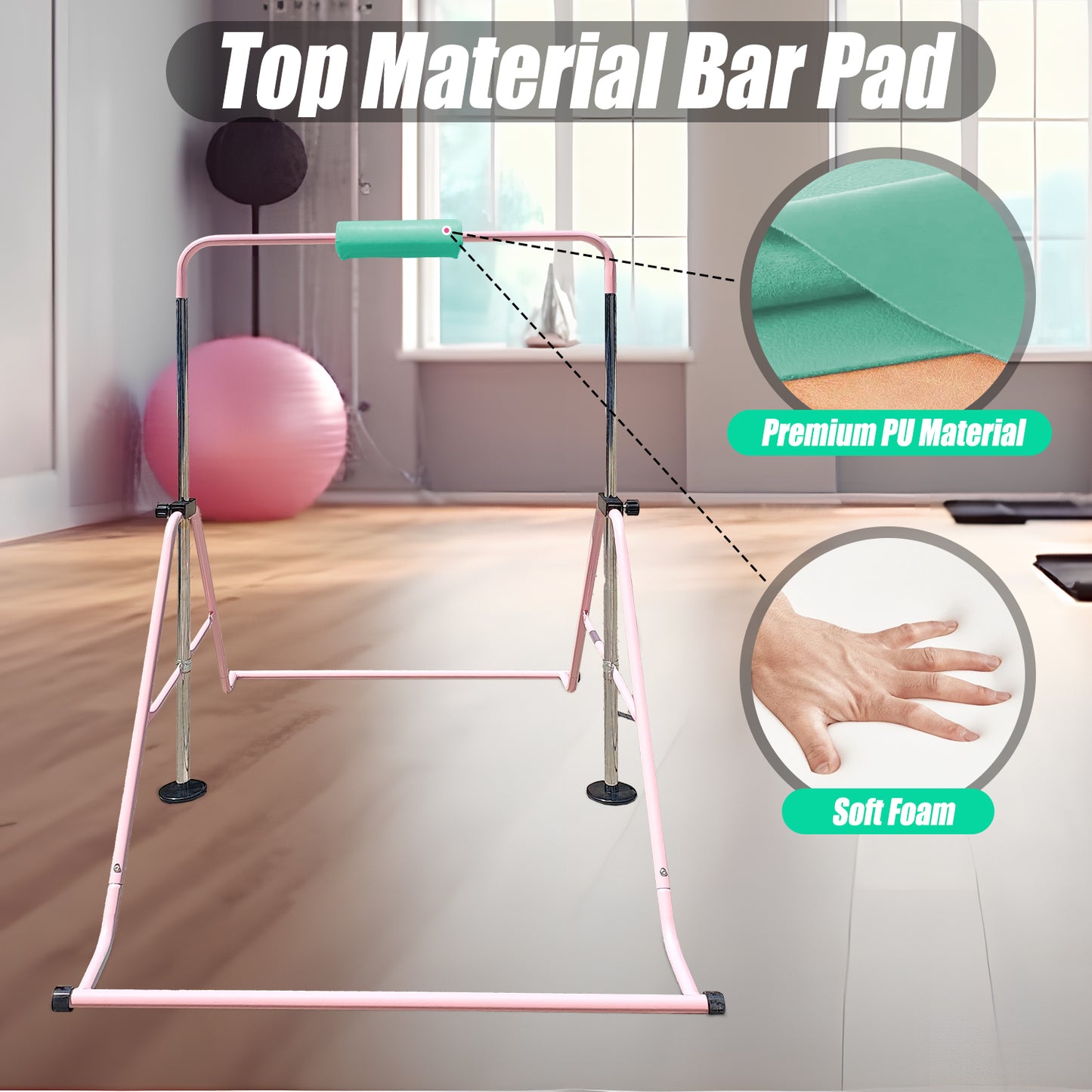 Triclicks Gymnastics Bar Pad - Foam Protective Sleeve for Parallel Bars, Uneven Bars, Horizontal Bars & Ballet Bars