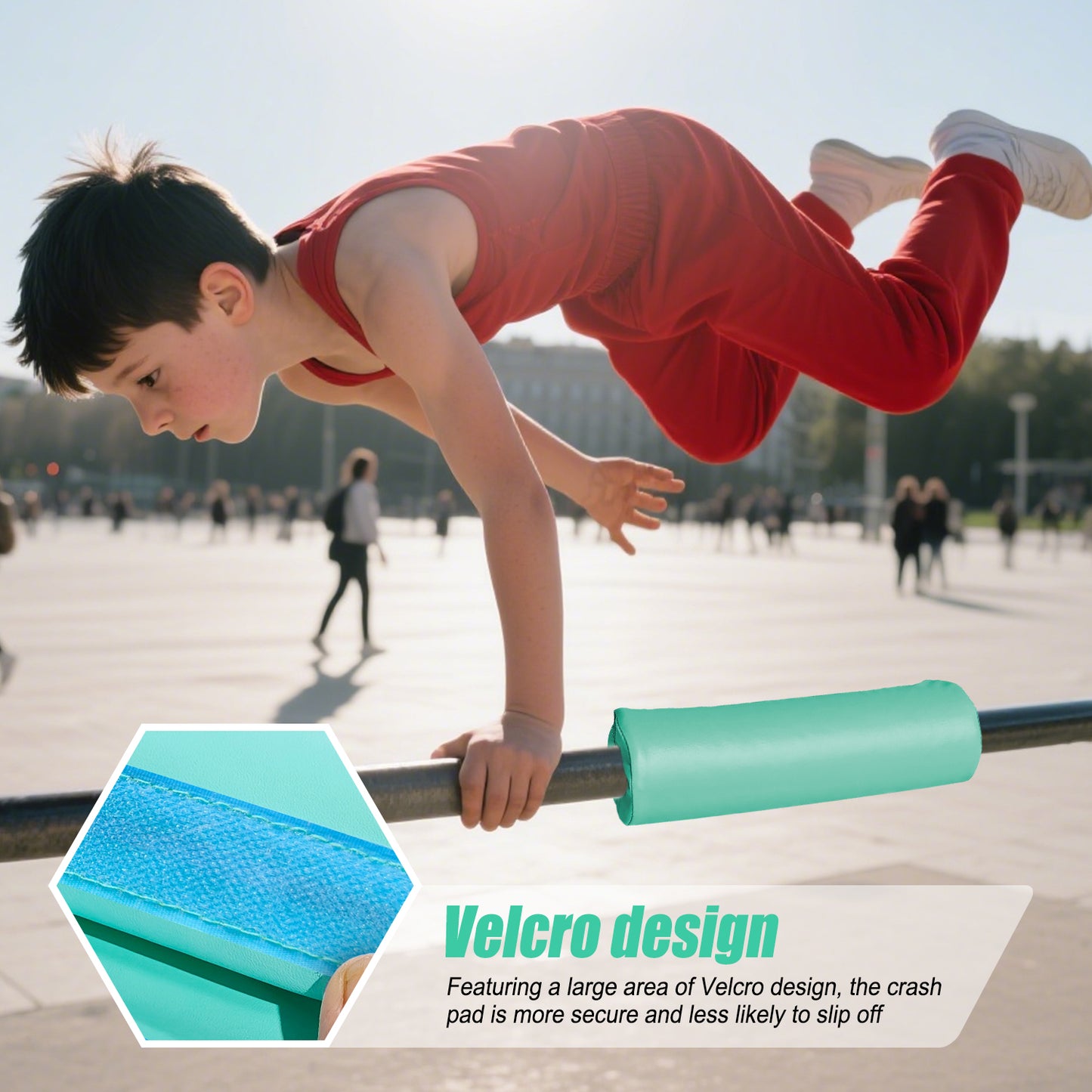 Triclicks Gymnastics Bar Pad - Foam Protective Sleeve for Parallel Bars, Uneven Bars, Horizontal Bars & Ballet Bars