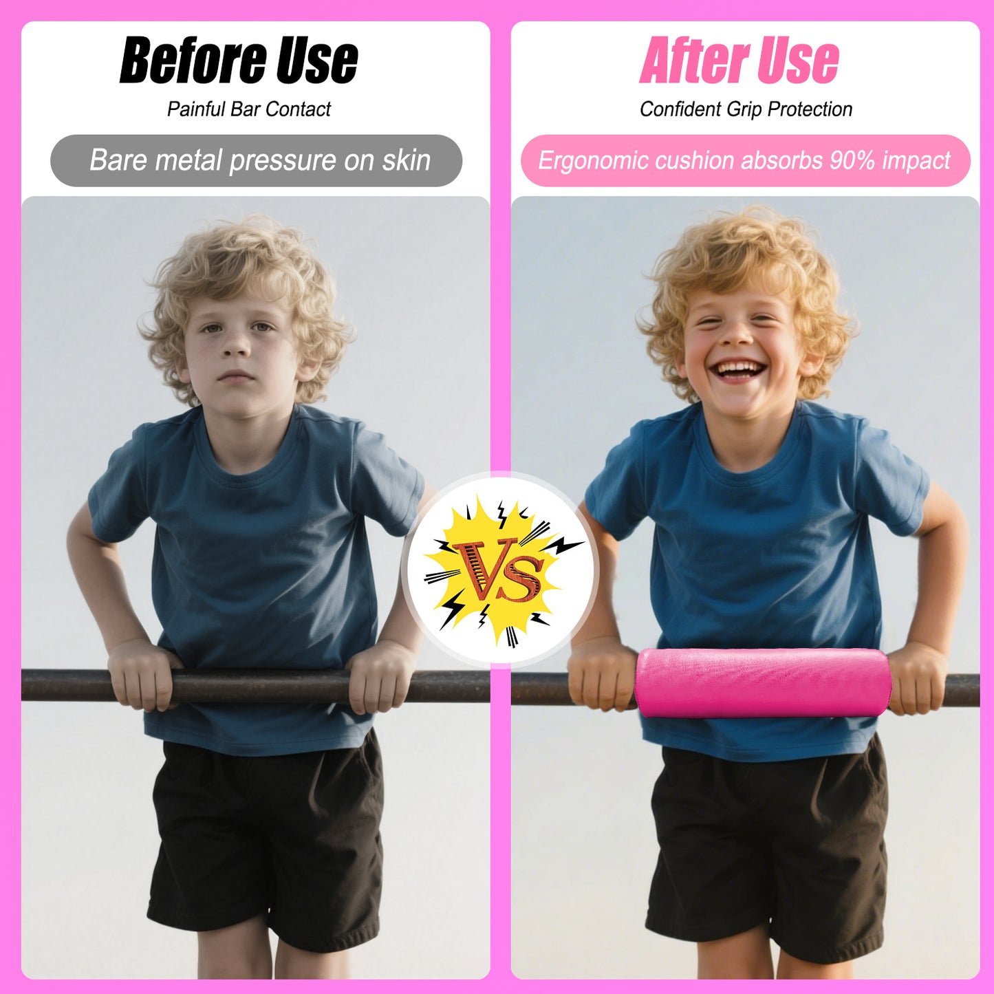 Triclicks Gymnastics Bar Pad - Foam Protective Sleeve for Parallel Bars, Uneven Bars, Horizontal Bars & Ballet Bars