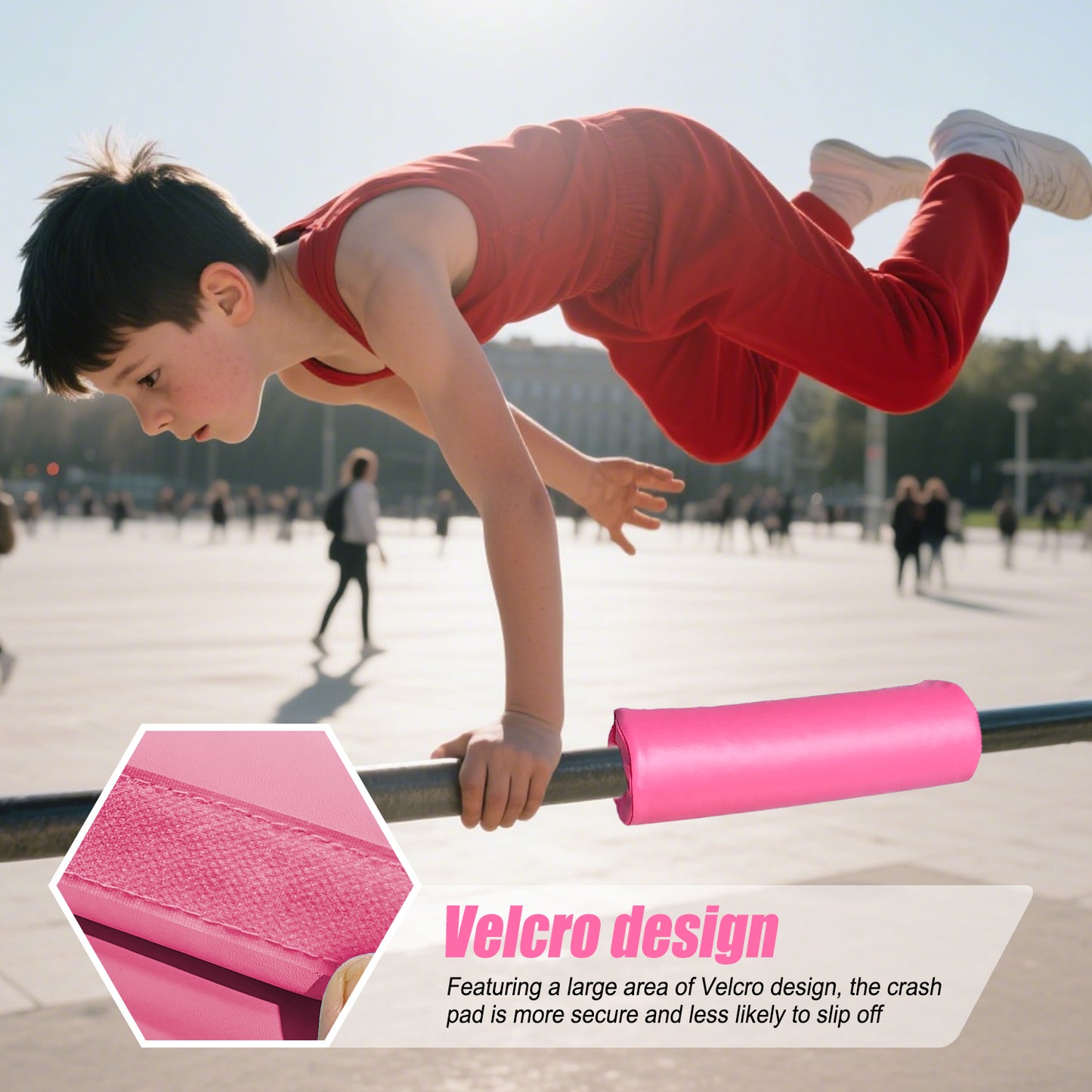 Triclicks Gymnastics Bar Pad - Foam Protective Sleeve for Parallel Bars, Uneven Bars, Horizontal Bars & Ballet Bars