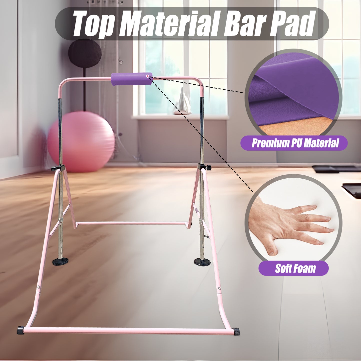 Triclicks Gymnastics Bar Pad - Foam Protective Sleeve for Parallel Bars, Uneven Bars, Horizontal Bars & Ballet Bars