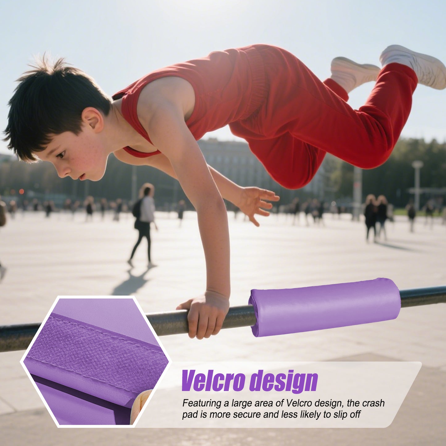 Triclicks Gymnastics Bar Pad - Foam Protective Sleeve for Parallel Bars, Uneven Bars, Horizontal Bars & Ballet Bars